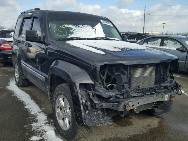 1J8GN58K48W123577 - 2008 JEEP LIBERTY LI BLACK photo 1