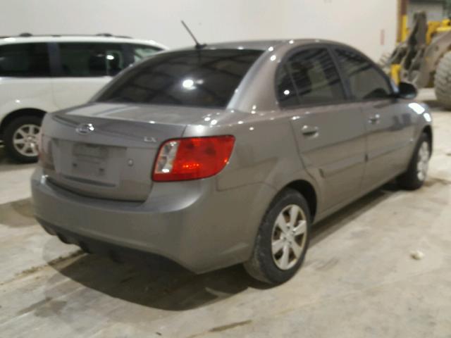 KNADH4A30A6684263 - 2010 KIA RIO LX Մոխրագույն լուսանկար 4