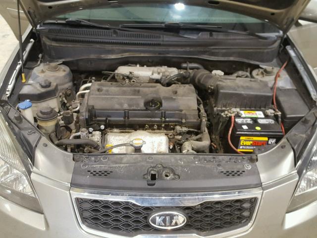 KNADH4A30A6684263 - 2010 KIA RIO LX Մոխրագույն լուսանկար 7