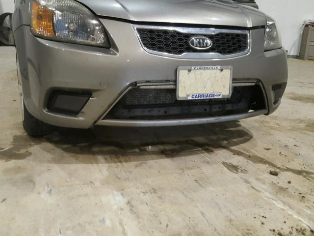 KNADH4A30A6684263 - 2010 KIA RIO LX Մոխրագույն լուսանկար 9