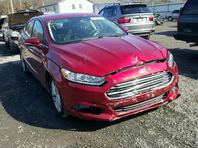 3FA6P0H77ER348835 - 2014 FORD FUSION SE RED photo 1