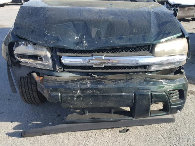 1GNDS13S142285484 - 2004 CHEVROLET TRAILBLAZE GREEN photo 9