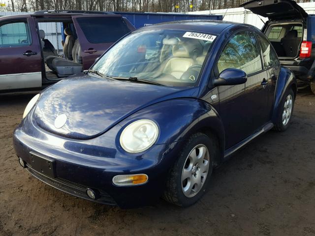 3VWDD21C12M426206 - 2002 VOLKSWAGEN NEW BEETLE ლურჯი ფოტო 2