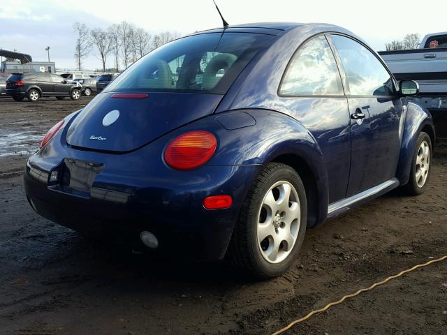 3VWDD21C12M426206 - 2002 VOLKSWAGEN NEW BEETLE BLUE photo 4