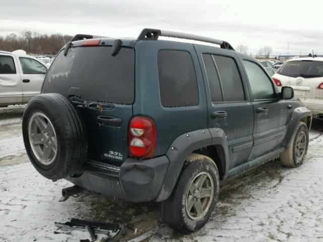 1J4GL38K35W593591 - 2005 JEEP LIBERTY RE GREEN photo 4