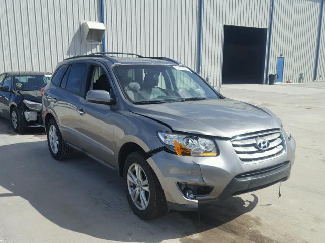 5XYZK4AG4BG085698 - 2011 HYUNDAI SANTA FE L GRAY photo 1