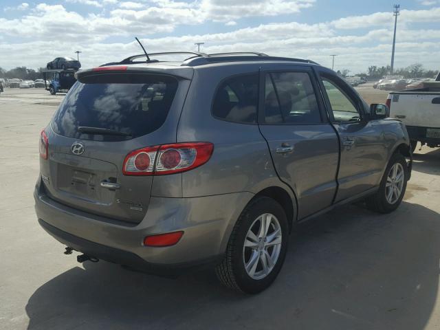 5XYZK4AG4BG085698 - 2011 HYUNDAI SANTA FE L GRAY photo 4