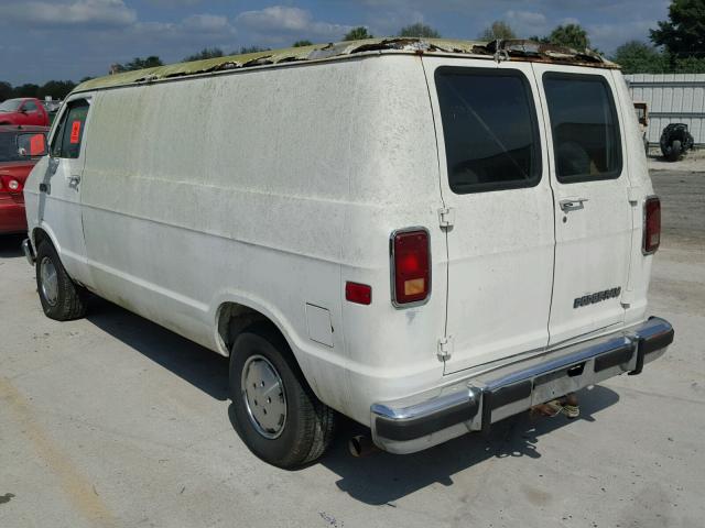 2B6HB23Y0JK104969 - 1988 DODGE RAM VAN B2 WHITE photo 3