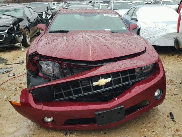 2G1FC1ED1B9162062 - 2011 CHEVROLET CAMARO LT BURGUNDY photo 7