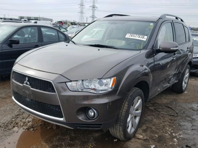 JA4JS4AX8AZ011479 - 2010 MITSUBISHI OUTLANDER CHARCOAL photo 2