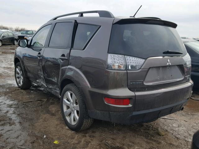 JA4JS4AX8AZ011479 - 2010 MITSUBISHI OUTLANDER CHARCOAL photo 3