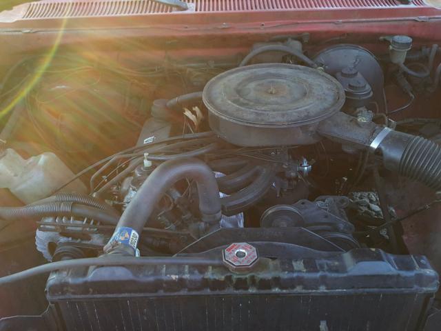 1B7FD14H4HS388421 - 1987 DODGE D-SERIES D RED photo 7