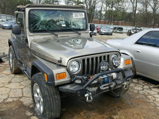 1J4FA39SX5P320464 - 2005 JEEP WRANGLER X TAN photo 1