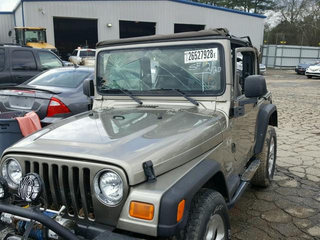 1J4FA39SX5P320464 - 2005 JEEP WRANGLER X TAN photo 9