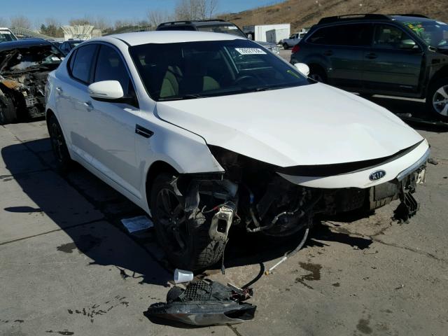 KNAGM4A74B5118237 - 2011 KIA OPTIMA LX WHITE photo 1