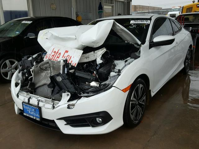 2HGFC3B73GH352252 - 2016 HONDA CIVIC EXL WHITE photo 2