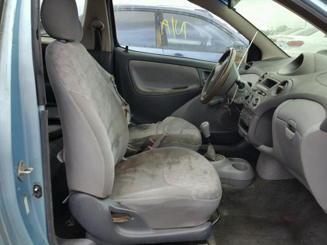 JTDAT1236Y0046162 - 2000 TOYOTA ECHO BLUE photo 5