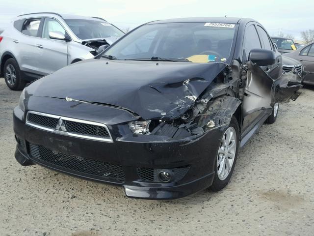 JA32U2FU6AU017056 - 2010 MITSUBISHI LANCER ES/ BLACK photo 2