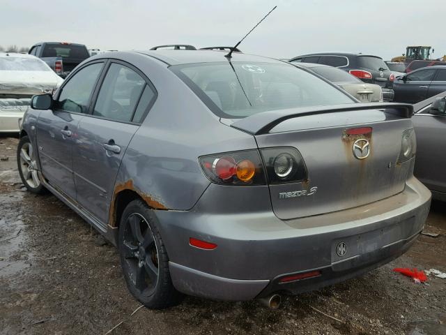 JM1BK123451238421 - 2005 MAZDA 3 S GRAY photo 3