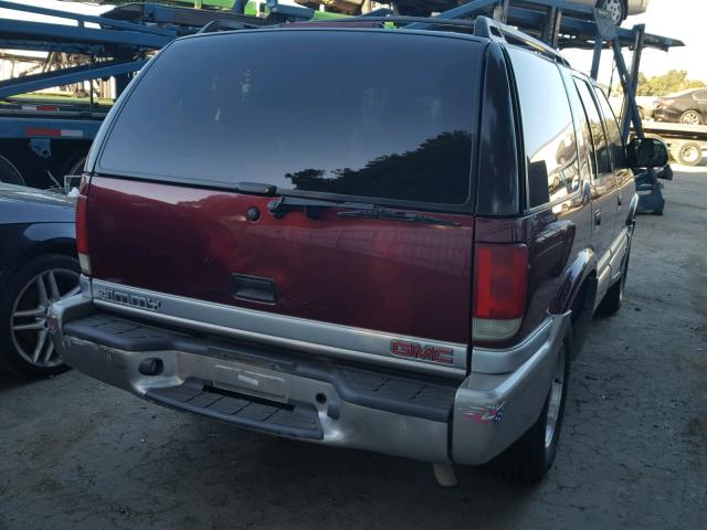 1GKCS13W0Y2342923 - 2000 GMC JIMMY MAROON photo 4