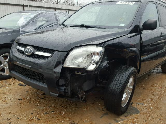 KNDJE723897611887 - 2009 KIA SPORTAGE L BLACK photo 9