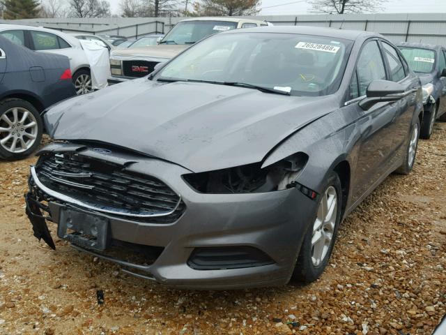 3FA6P0H7XDR343725 - 2013 FORD FUSION SE GRAY photo 2