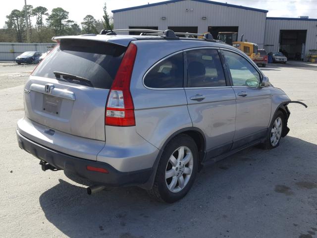 5J6RE38778L003168 - 2008 HONDA CR-V EXL SILVER photo 4