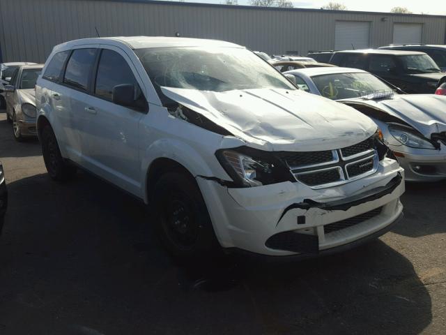 3C4PDCAB2FT537565 - 2015 DODGE JOURNEY SE WHITE photo 1