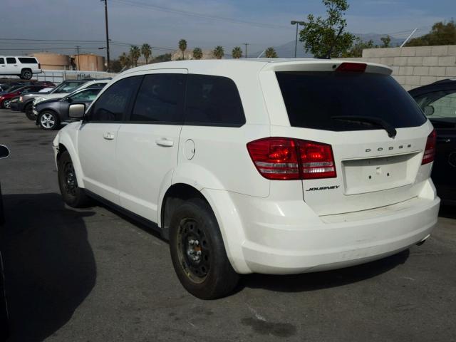 3C4PDCAB2FT537565 - 2015 DODGE JOURNEY SE WHITE photo 3