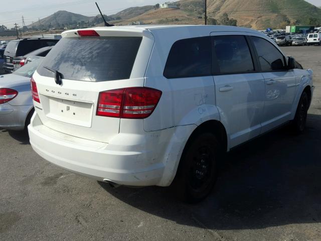 3C4PDCAB2FT537565 - 2015 DODGE JOURNEY SE WHITE photo 4