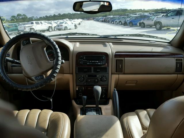 1J4GW58NXYC311370 - 2000 JEEP GRAND CHER BEIGE photo 9