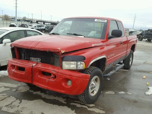 1B7HF13Z5XJ649959 - 1999 DODGE RAM 1500 RED photo 2