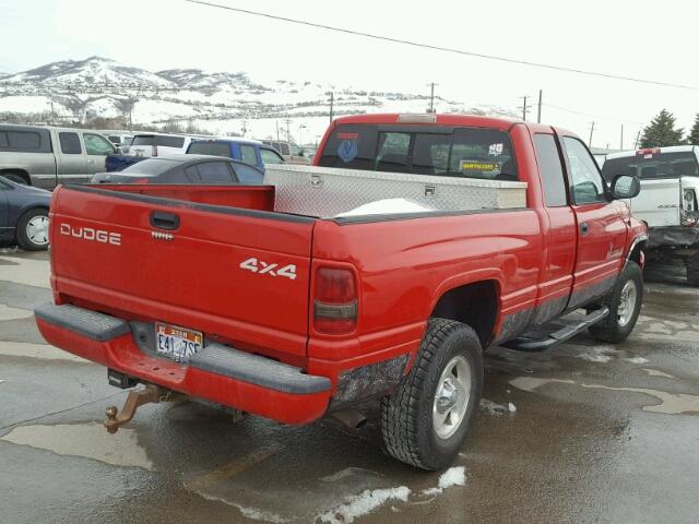 1B7HF13Z5XJ649959 - 1999 DODGE RAM 1500 RED photo 4