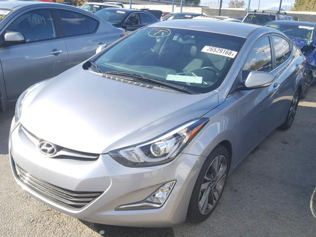 5NPDH4AE6FH616454 - 2015 HYUNDAI ELANTRA SE SILVER photo 2