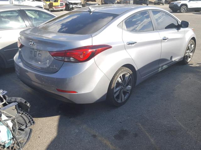 5NPDH4AE6FH616454 - 2015 HYUNDAI ELANTRA SE SILVER photo 4