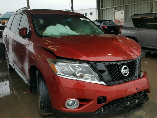 5N1AR2MN8EC695762 - 2014 NISSAN PATHFINDER MAROON photo 1