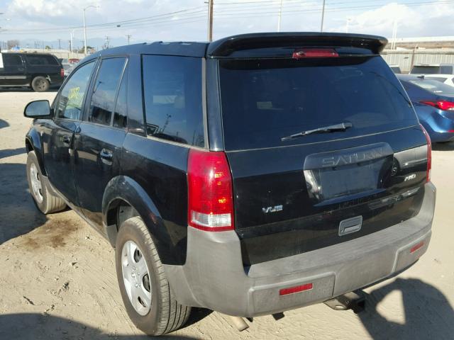 5GZCZ43D05S814636 - 2005 SATURN VUE BLACK photo 3