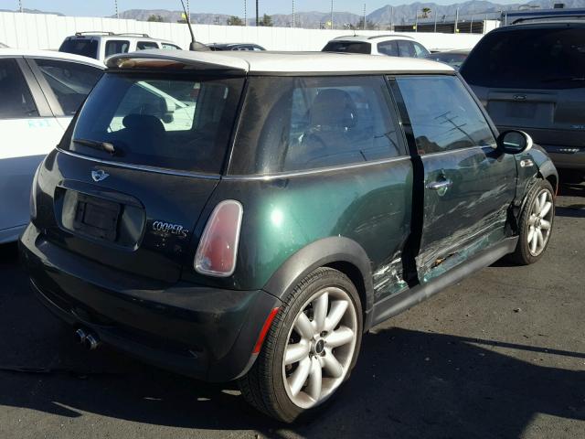 WMWRE334X5TD97215 - 2005 MINI COOPER S GREEN photo 4