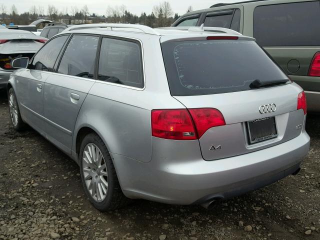 WAUKF78E26A128546 - 2006 AUDI A4 2.0T AV SILVER photo 3