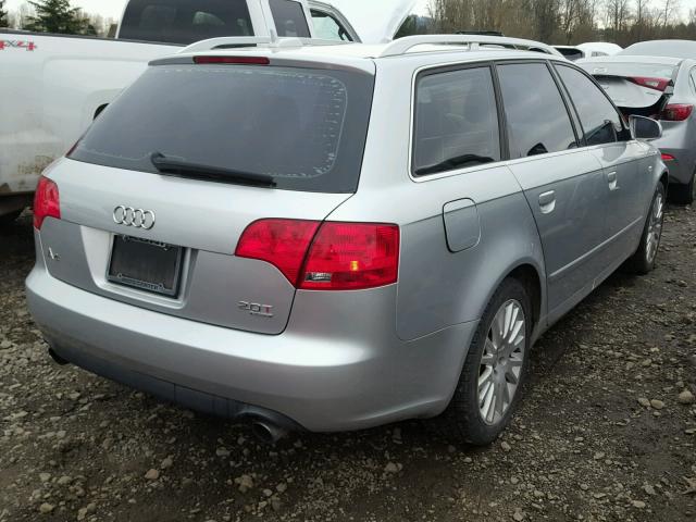 WAUKF78E26A128546 - 2006 AUDI A4 2.0T AV SILVER photo 4