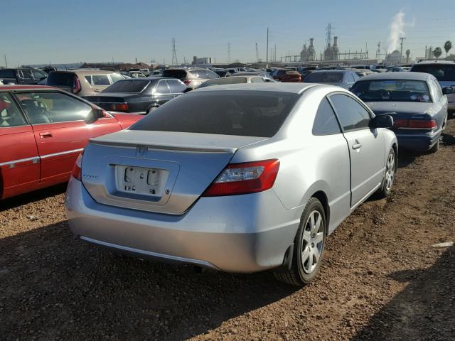 2HGFG12606H510416 - 2006 HONDA CIVIC LX GRAY photo 4