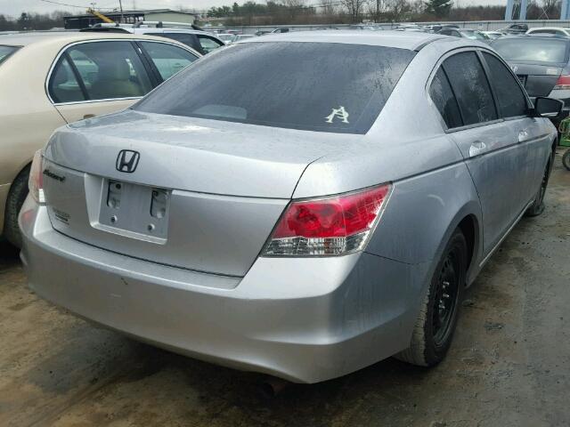 1HGCP26338A113115 - 2008 HONDA ACCORD LX SILVER photo 4