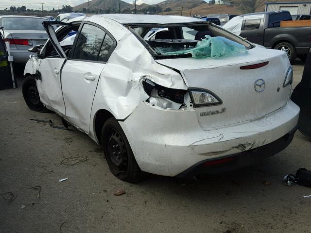 JM1BL1SG1A1230612 - 2010 MAZDA 3 I WHITE photo 3