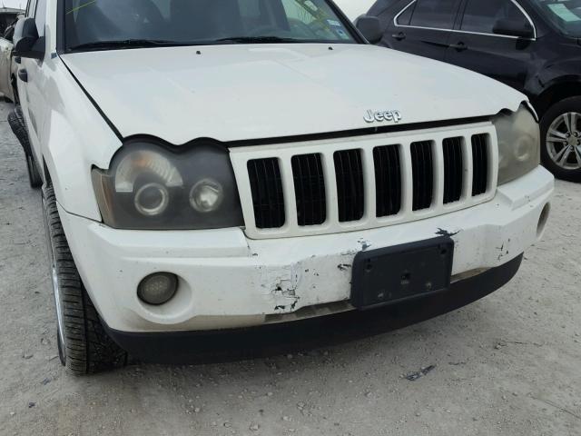 1J4HS48N56C119054 - 2006 JEEP GRAND CHER WHITE photo 10