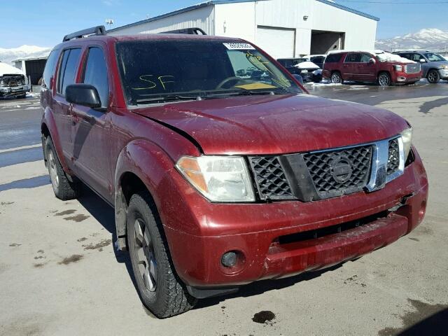 5N1AR18W77C622530 - 2007 NISSAN PATHFINDER BURGUNDY photo 1
