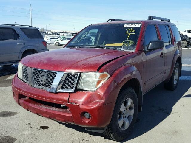 5N1AR18W77C622530 - 2007 NISSAN PATHFINDER BURGUNDY photo 2