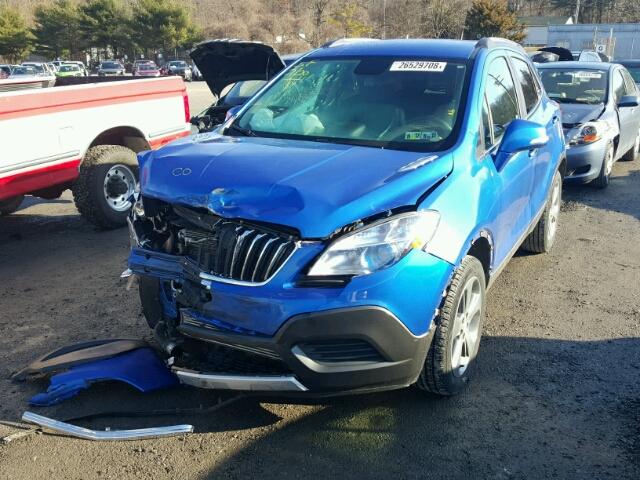 KL4CJESB6EB784213 - 2014 BUICK ENCORE BLUE photo 2