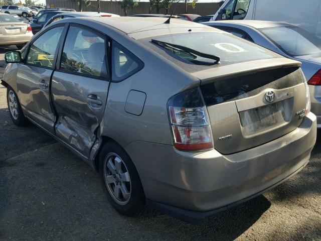 JTDKB20U340098920 - 2004 TOYOTA PRIUS GOLD photo 3