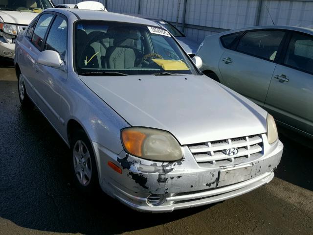 KMHCG45C34U547602 - 2004 HYUNDAI ACCENT GL GRAY photo 1