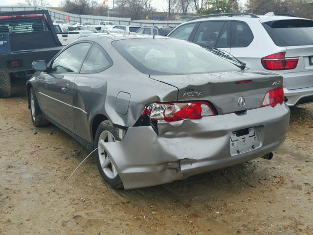 JH4DC54823C012500 - 2003 ACURA RSX GRAY photo 3